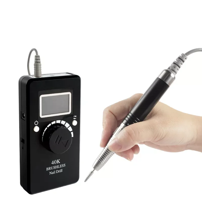 

Nail Drill 40000RPM Machine Cordless Rechargeable for Acrylic Nails Low Vibration Portable Electric Nail Drill for Salon Home