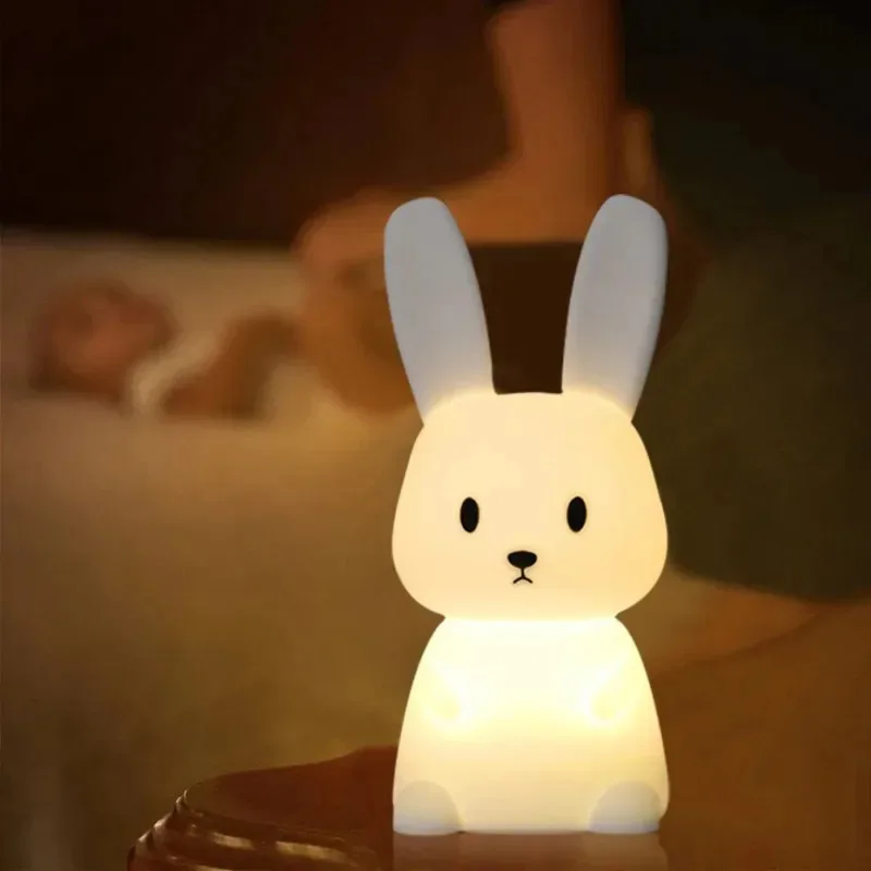 Фото Мягкий силиконовый ночник с рисунком кита для декора детской комнаты, USB перезаряжаемый светильник для сна для детской спальни, дропшиппинг №4