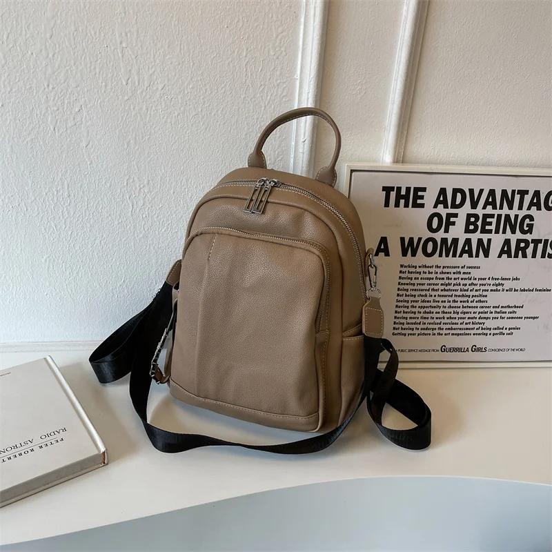 

2023 Designer Women High Quality Soft Pu Leather Backpacks for Ladies Casual Daypack Backpack Girls School Bags Mochila Rucksack