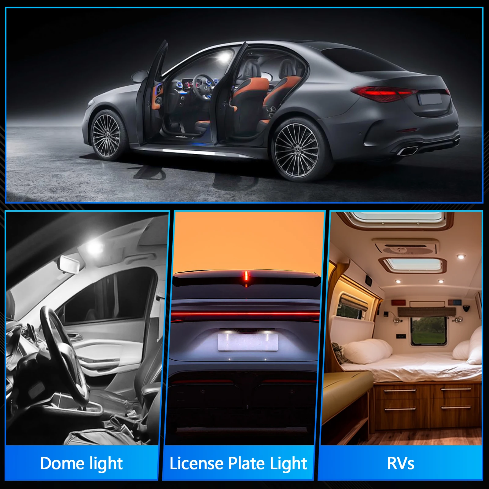 Светодиодные лампы FENIKSO BA9S Автомобильные аксессуары BA9 1895 1891 53 57 6000K белые 10 шт.