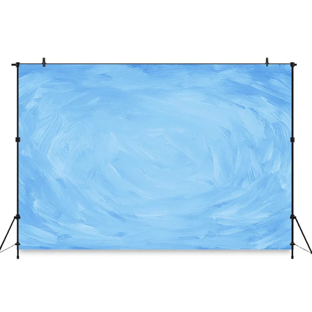 Небесно-голубой фон дети торт разбивать День рождения Реквизит сплошной цвет