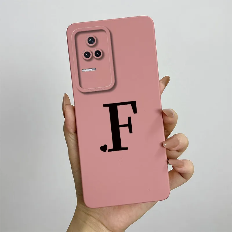 Чехол для Xiaomi Poco F4 22021211 РГ Роскошный квадратный чехол телефона Redmi K40S с буквами RI