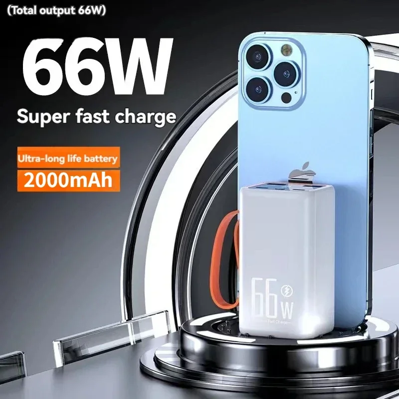 Мини-банк питания с двунаправленной быстрой зарядкой 20 Вт 000 мАч 66 компактный и