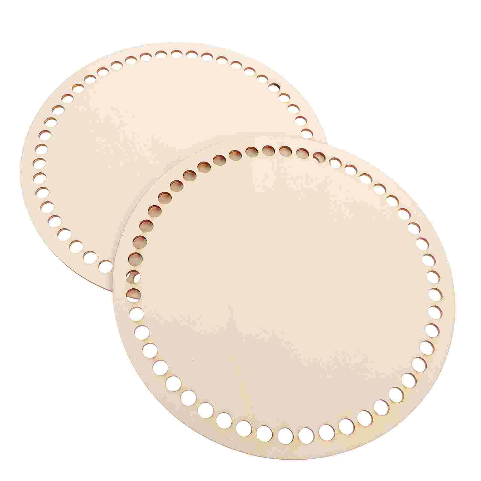 

Basket Bottom Crochet Base Wooden Wood Shaper Blank Bottoms Diy Circle Weaving Purse Supplies Knitting Round Storage Making Pad