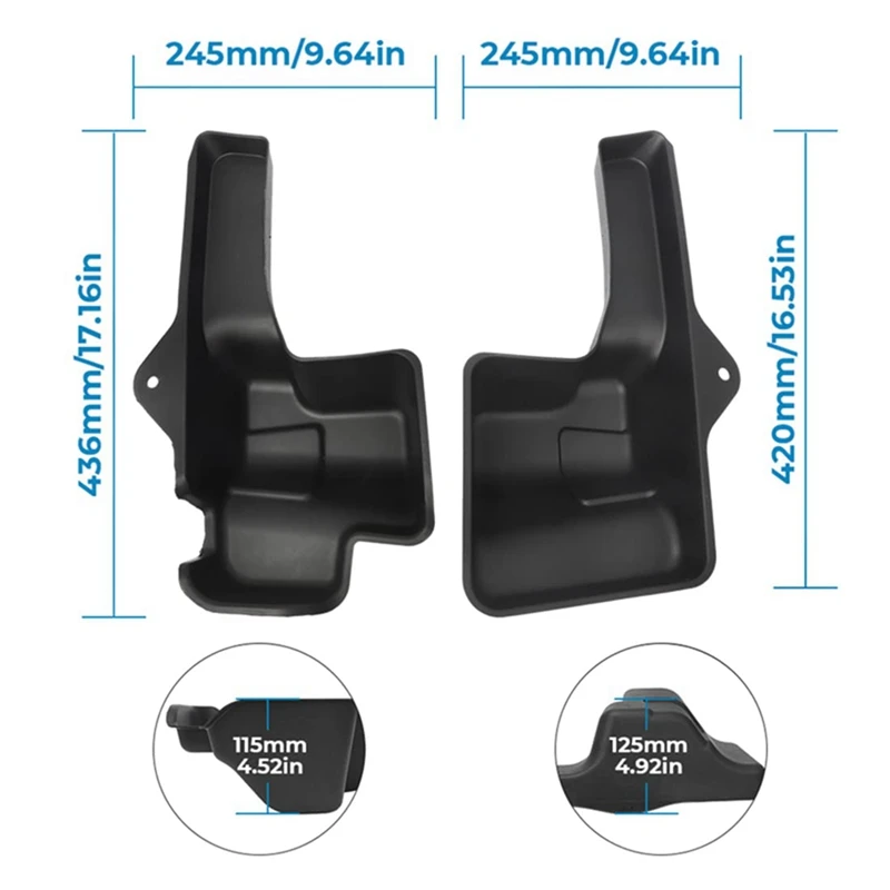 Для Jeep Wrangler JL JLU Sahara Rubicon 4-дверный органайзер 2018-2021 задний багажник ящик для