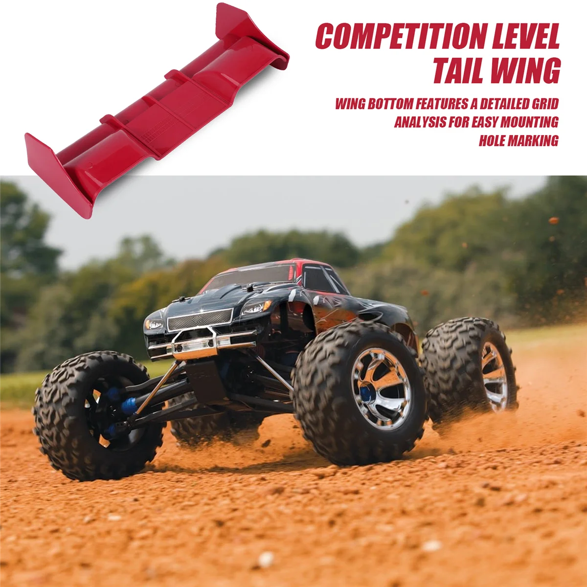 1:8 Багги радиоуправляемые автомобили RC пластиковые нейлоновые задние крылья для