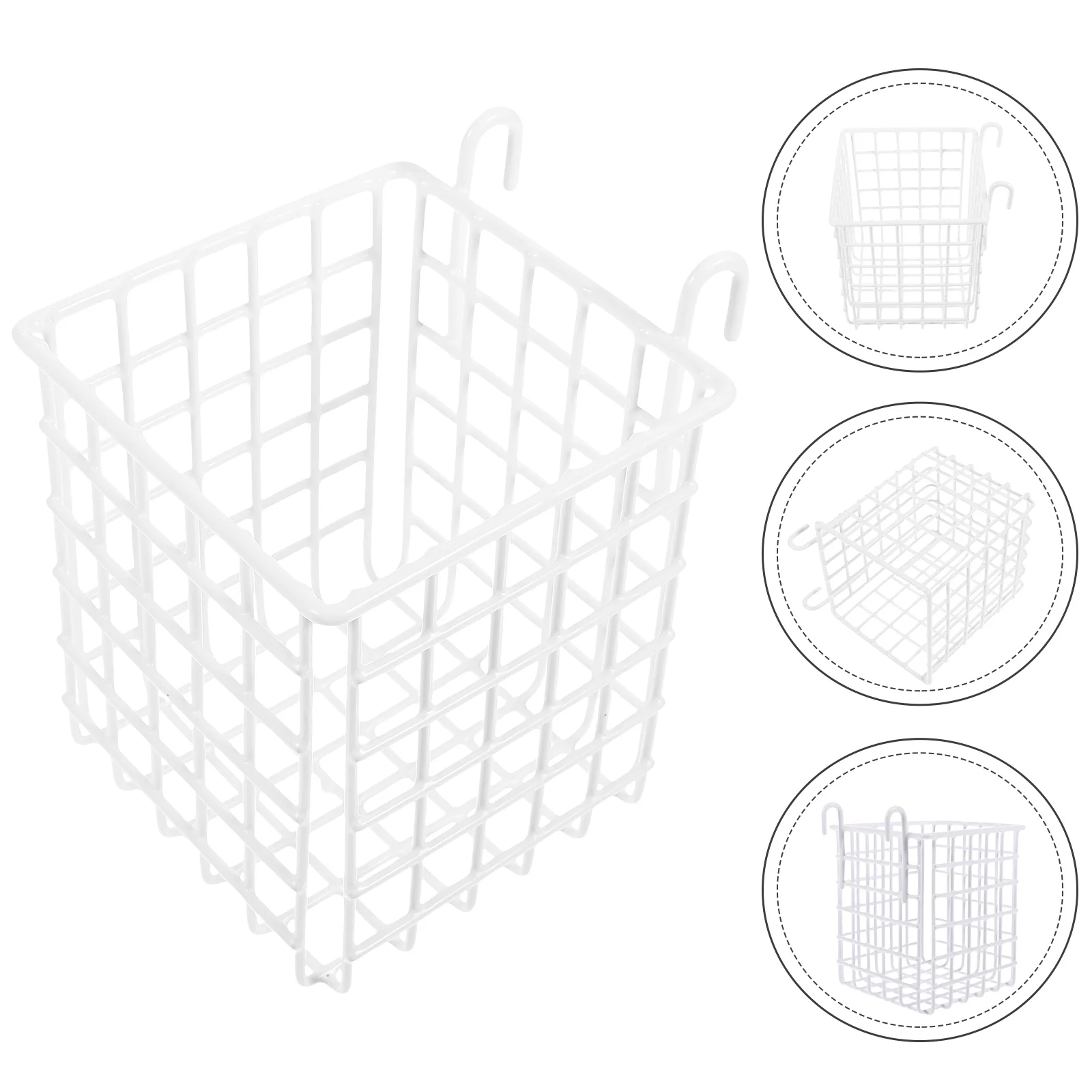 Корзина из железной сетки над шкафом маленький органайзер под раковиной дверной