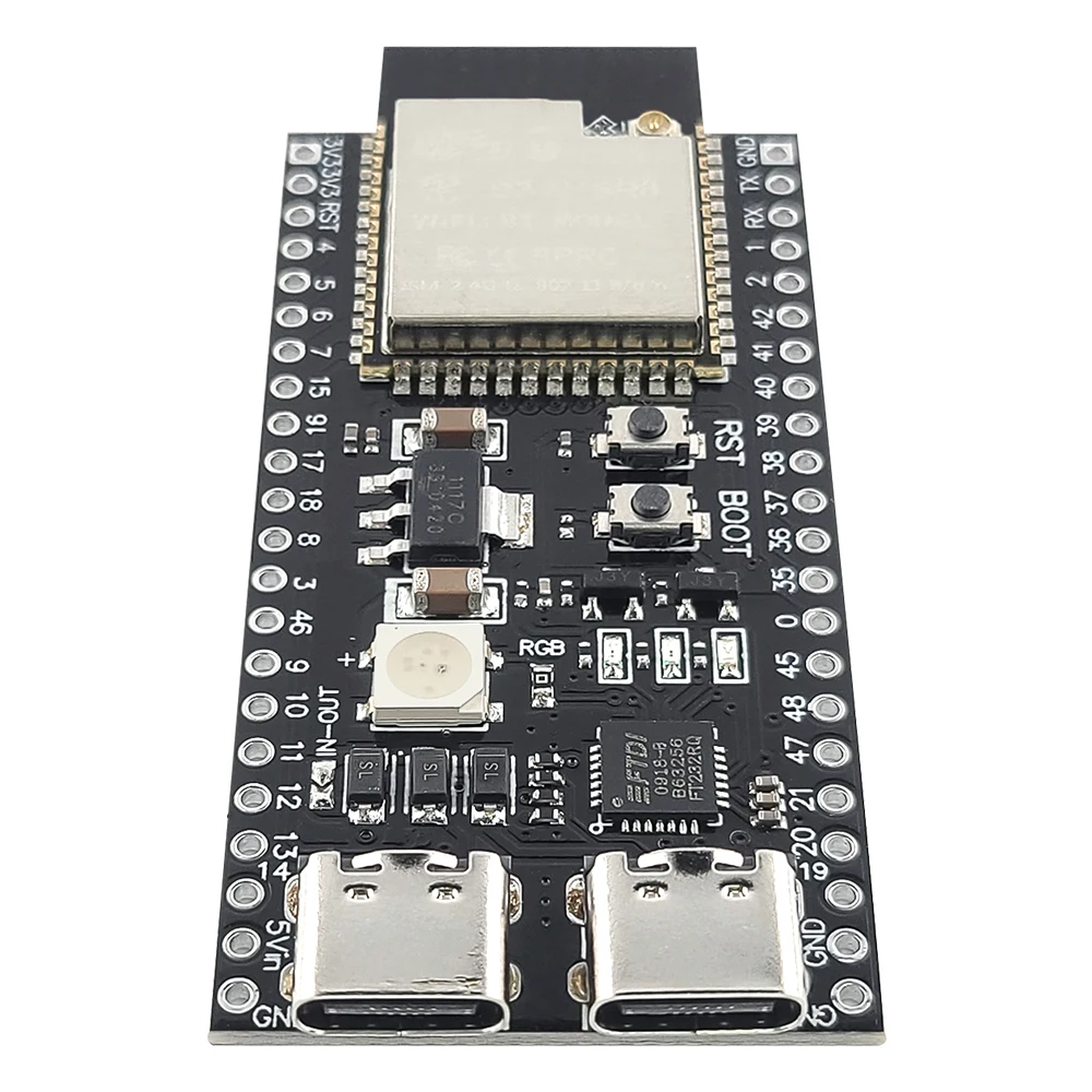 Фото Модуль Wi-Fi и Bluetooth 2.4G MCU ESP32-S3WROOM1 N16R8 44Pin Type-C, плата разработки ESP32-S3 с комплектом адаптеров расширения №3