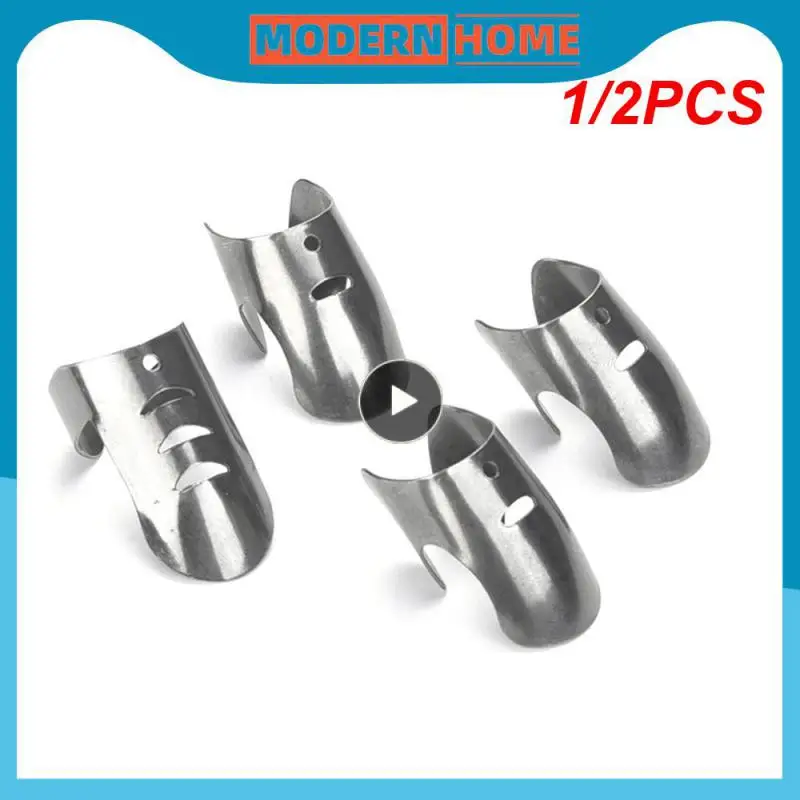 

1/2 шт. защита для пальцев, защита для пальцев от порезов, безопасный нож для резки овощей из нержавеющей стали, кухонный инструмент для защиты пальцев от порезов