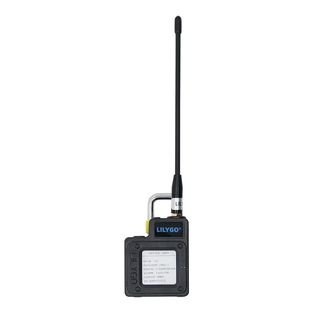 Фото Модуль беспроводной связи LILYGO T-Echo Plus NRF52840 с 1,54-дюймовым E-Paper дисплеем, модулем LoRa SX1262 для дальней связи с низким энергопотреблением, GNSS L76K и аккумулятором 2400 мАч №4