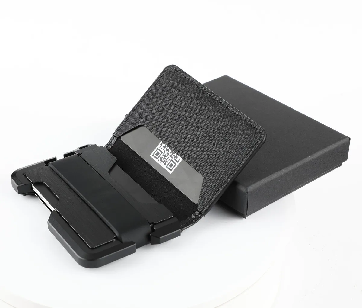 SEMORID New Men smart wallet For Apple Airtag Card Holder Metal Microfiber leather Aluminum Alloy Business Tactical Men wallet