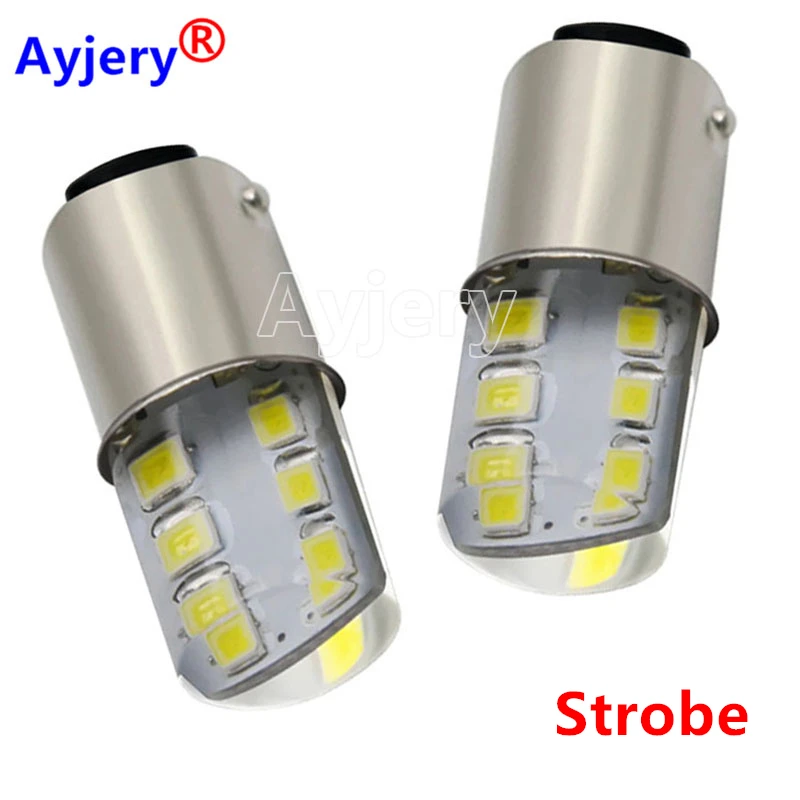 

AYJERY, 10 шт., Мерцающая вспышка из силикона, S25, P21W, 1156, BA15S, 12, SMD 2835, светодиодный 1157, BAY15D, сигнал поворота, лампа заднего хода, 12 В, белая