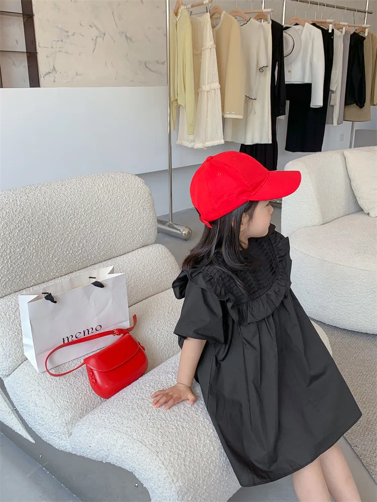 

Children's Clothing 2022 Summer New Skirt Fungus Black Tutu Skirt Korean Version Girls Dress
