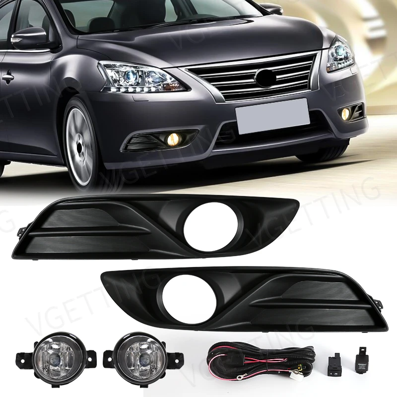 

Для Nissan Sylphy Sentra Bluebird 2013 2014 2015 светодиодный Противотуманные фары Передний Бампер дневные ходовые огни Автомобильные аксессуары 12 В