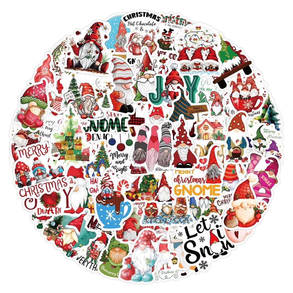 

10/30/60 шт Дисней мультфильм Санта-Клаус гном стикер Kawaii наклейки игрушки милые водостойкие DIY ноутбук телефон автомобиль детские наклейки пакеты