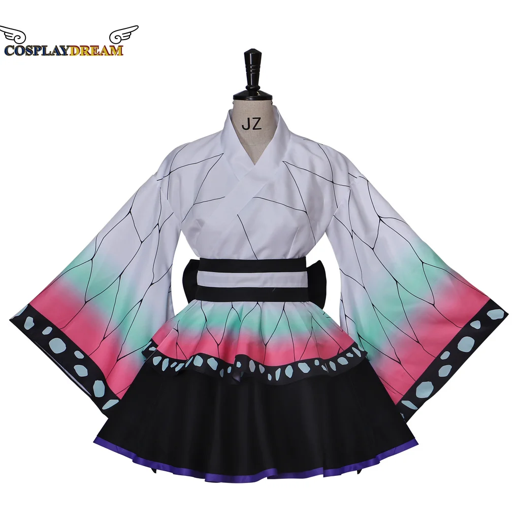 

Anime Demon Slayer Costume Clothes Kochou Shinobu Cosplay Uniform women Janpanese Style Kimono Set Anime Characters Outfit