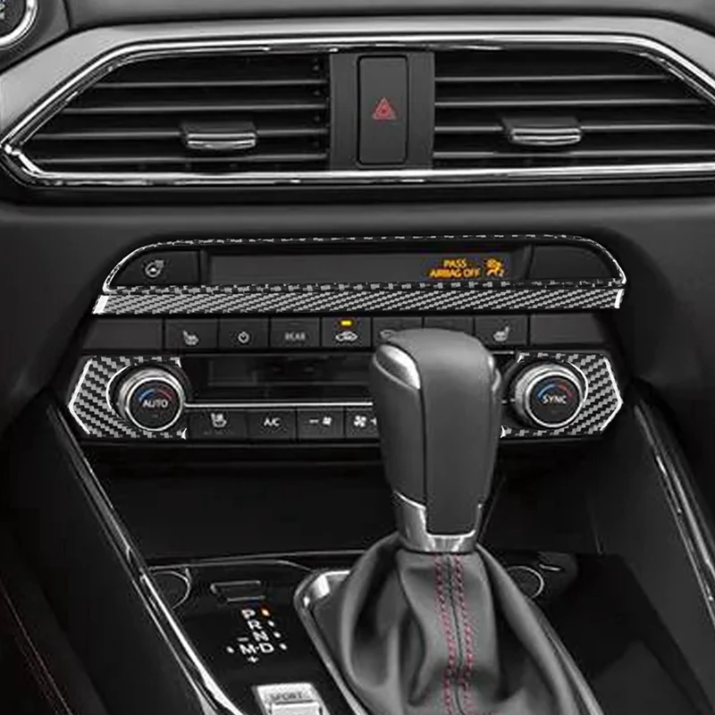 Настоящее углеродное волокно для Mazda CX9 CX-9 2016-2022 центральная консоль Ручка