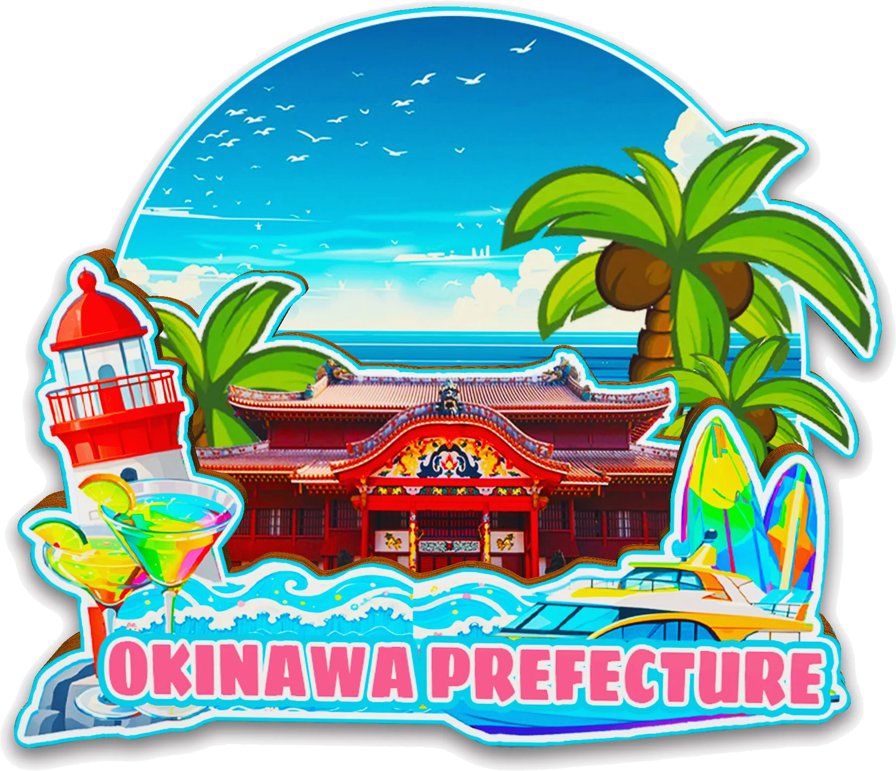 Декоративные магниты для Nikko Okinawa Takfestival Onomichi Mount Fuji Japan City Landmark Travel Уникальные сувениры Наклейки на холодильник (art.: 3920cdf984e3d) - 3920cdf984e3d