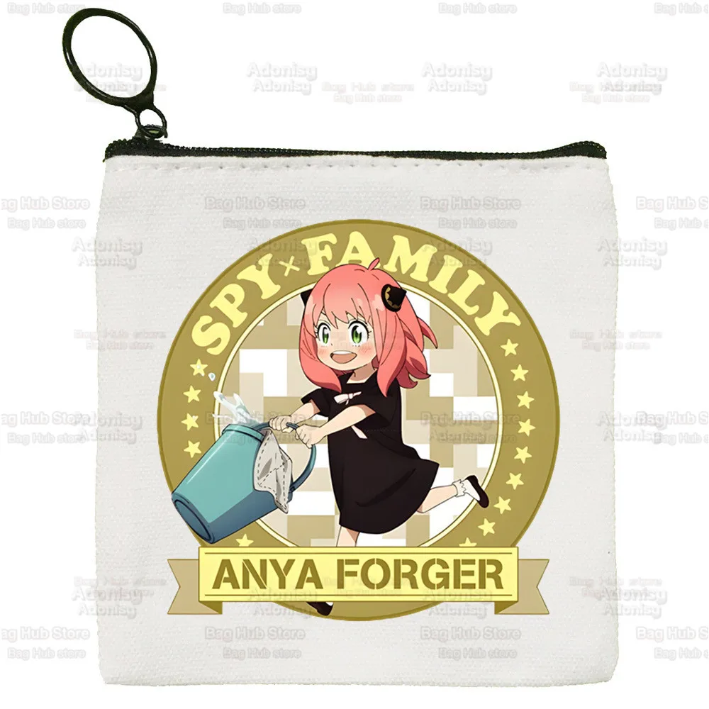 Anya Smug Coin Purse Mini Wallet Change Anime Anya Forger Pouch Keys Card Storage Spy x Family Card Bag Zipper