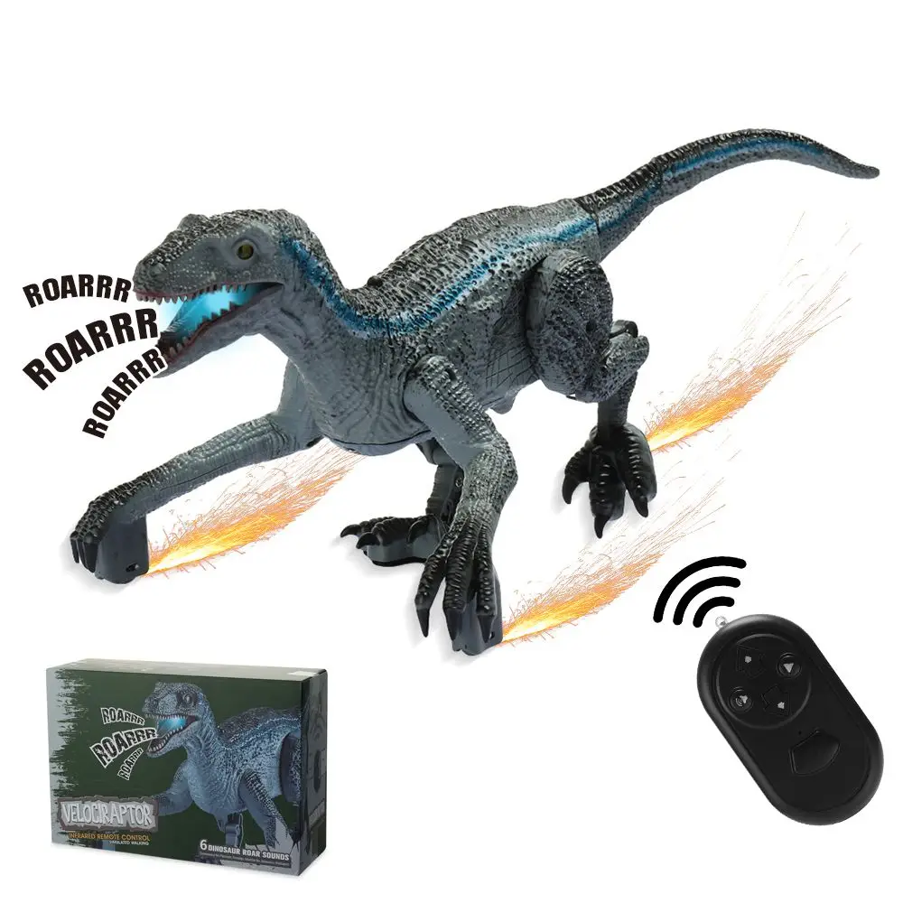 

Динозавр, динозавр, динозавр, игрушки, имитация Velociraptor, пульт дистанционного управления со звуком и светильник, подарки