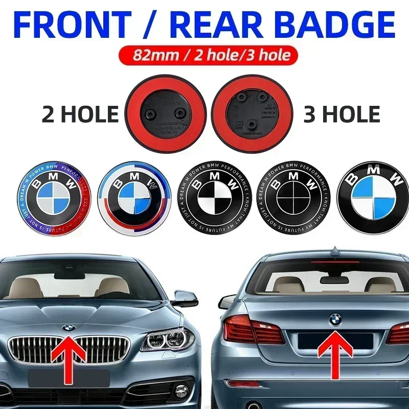 1 шт. 82 мм 2 3 отверстия эмблема на переднем капоте автомобиля значок капот для BMW E36