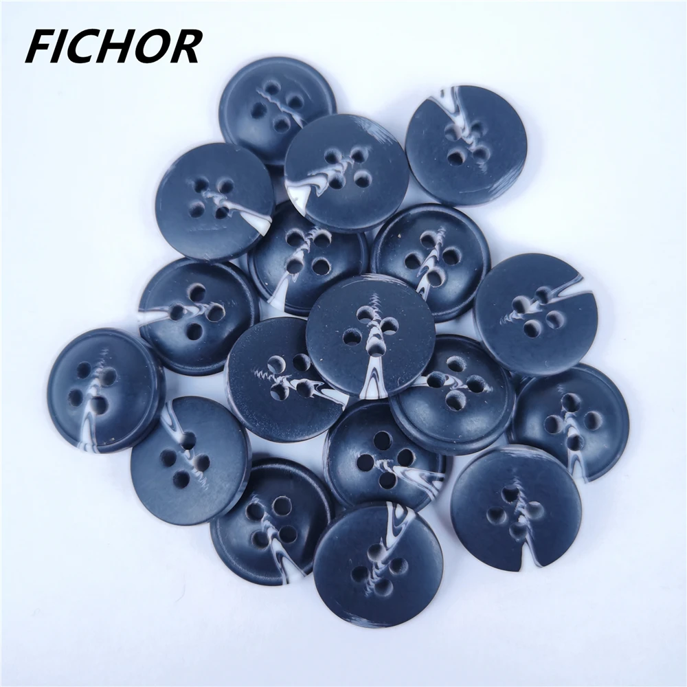 

30/50pcs 15mm 4 Holes Resin Buttons Sewing Scrapbooking Shirt Coat Clothing Home Crafts Handmade Accessories Card Making Decor