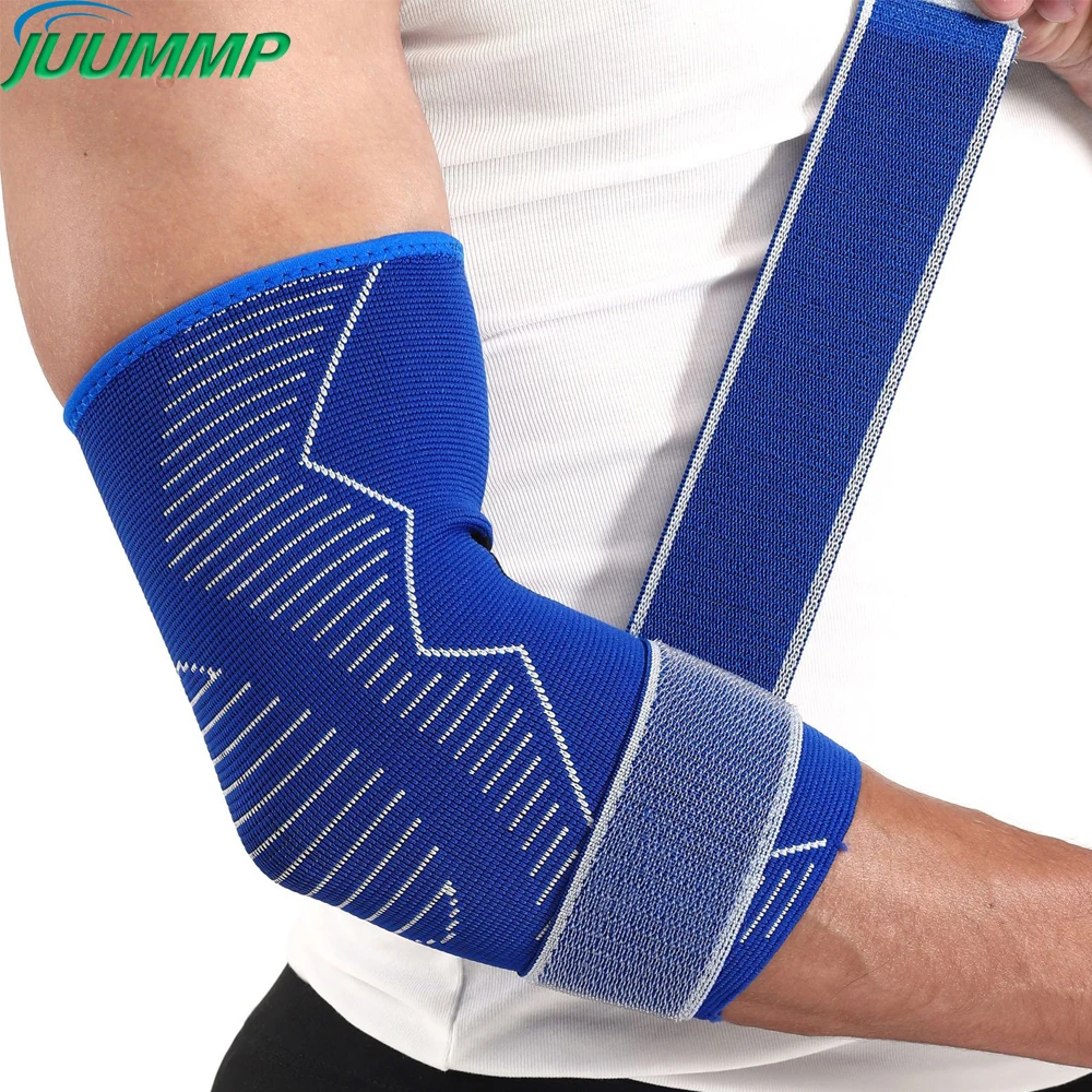 

JUUMMP 1Pcs Sports Elbow Brace Compression Elastic Support Sleeve Fitness Protection Elbow Pad Cycling Golfers Elbow Treatment