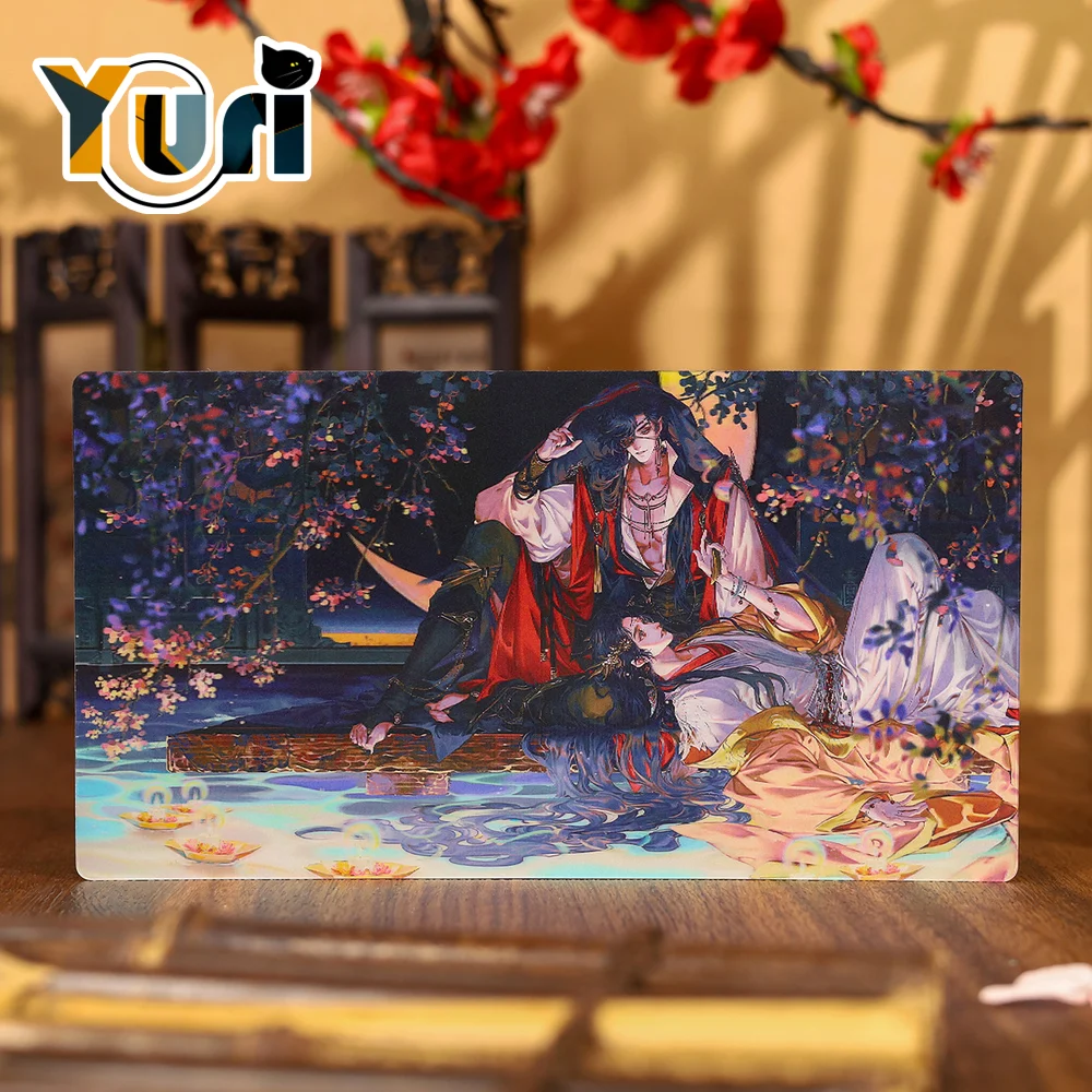 

Anime Tian Guan Ci Fu TGCF Comics Hua Cheng Xie Lian Cute Flower 3D Card Cosplay Props C