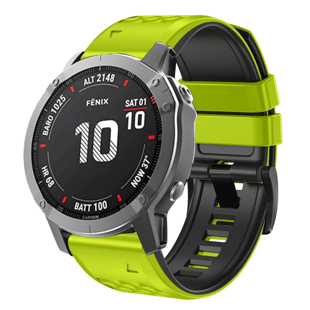 22 26 мм силиконовый ремешок для часов Garmin Fenix 8 FE 6X 5X 7X 3HR Easyfit браслет 7 6 5Plus Epix Gen 2 955