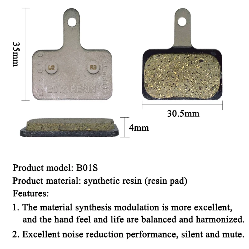 Дисковые Тормозные колодки B01S для велосипеда резиновые Shimano MT200 M355 M395 M396 M416 M445 M446