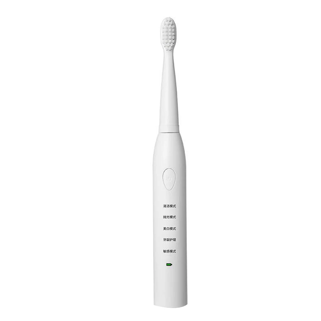 

Electric Toothbrush Adults Children Sonic Electric Toothbrush USB Charge Five Modes Waterproof 34,000 Vibration Sonic Toothbrush