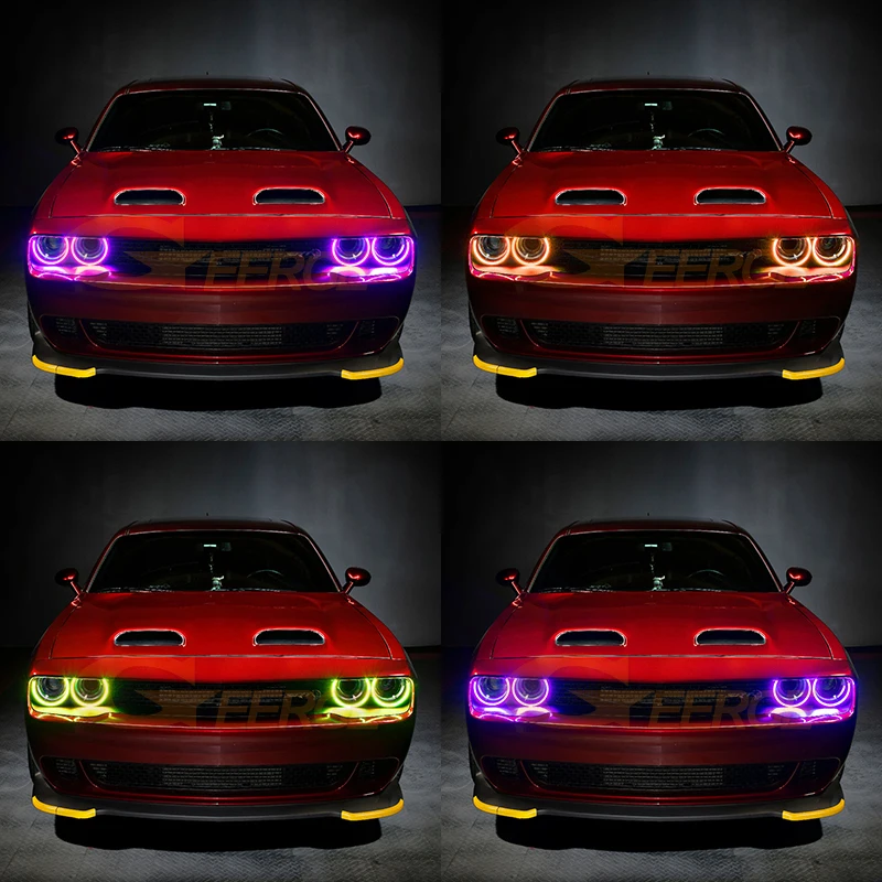Для Dodge Challenger 2015 2016 2017 2020 2021 2022 2023 Приложение Bluetooth Ультра яркий многоцветный RGB