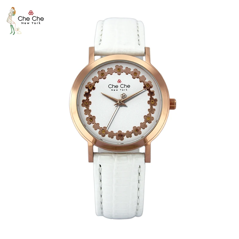 CHE CHE CC023 Women's watches authentic new simple temperament niche fashion trend flower quartz watch college wind