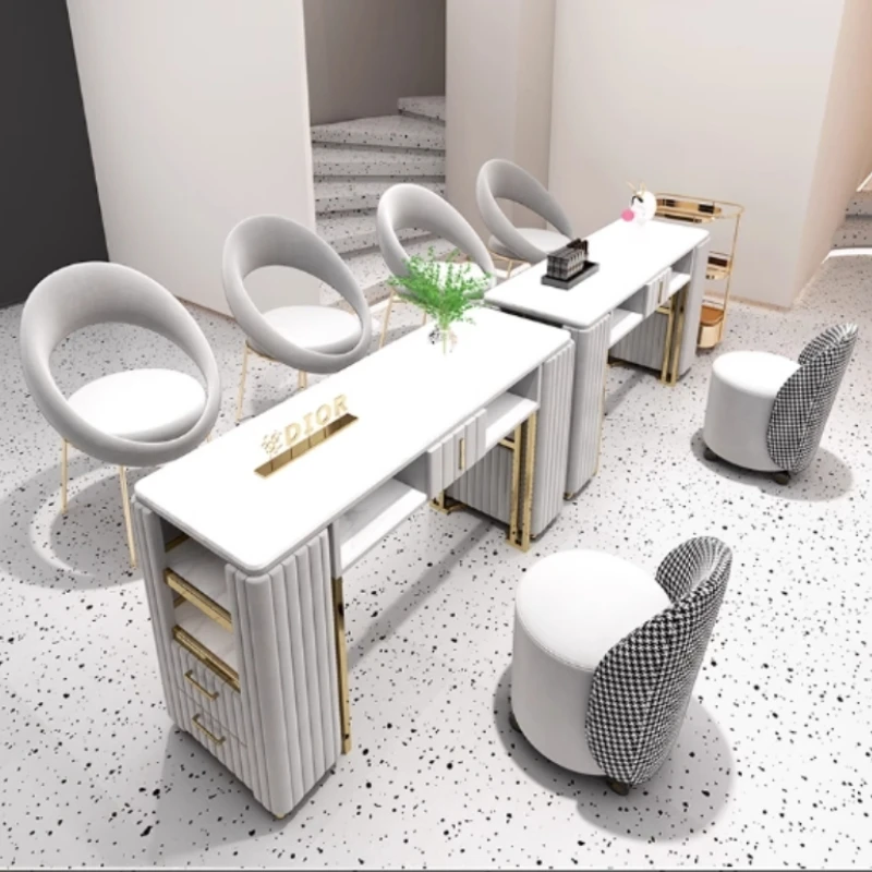 Профессиональный стол для ногтей рабочая станция Kawaii эстетический маникюрный