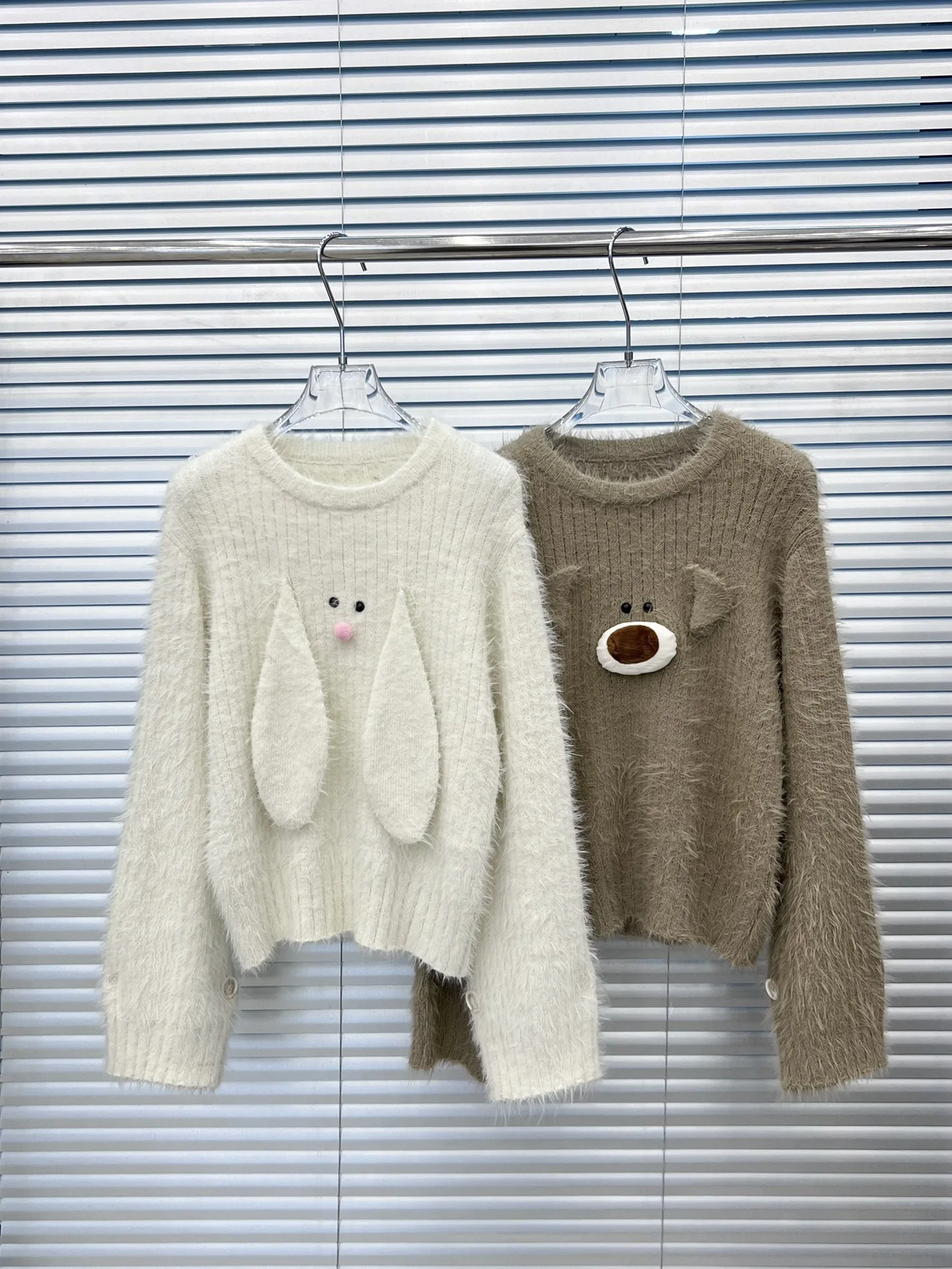 Высококачественный осенне-зимний кашемировый пуловер из меха норки с длинными