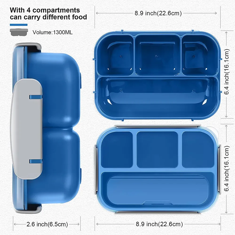 

2023 Lunch Box Bento Box 81oz Lunch Containers For Adult Kid Toddler 4 Compartment Bento Lunch Box Microwave Dishwasher Freezer