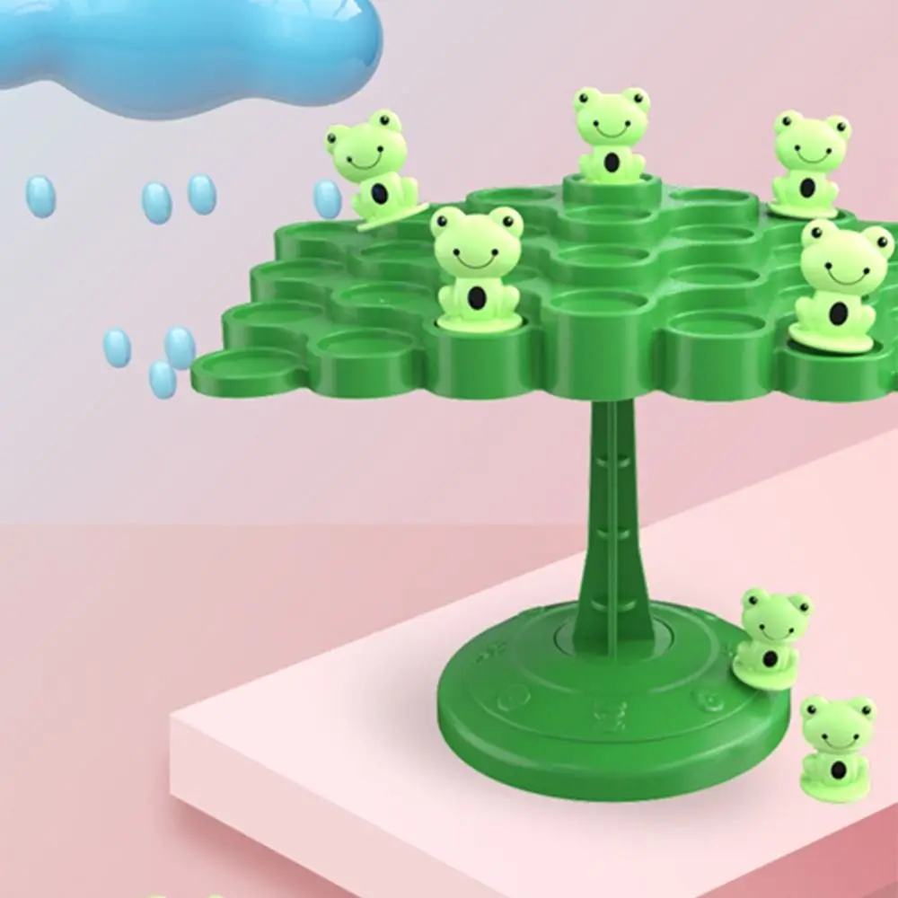 

Toy Counting Game Balancing Board Game Balancing Scale Board Montessori Math Counting Toy Frog Balance Tree