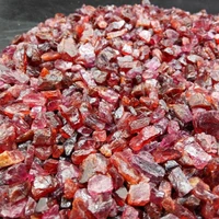 500g natural garnet crystal stone degaussing small crystal decoration flower pot fish tank landscaping for buddha degaussing