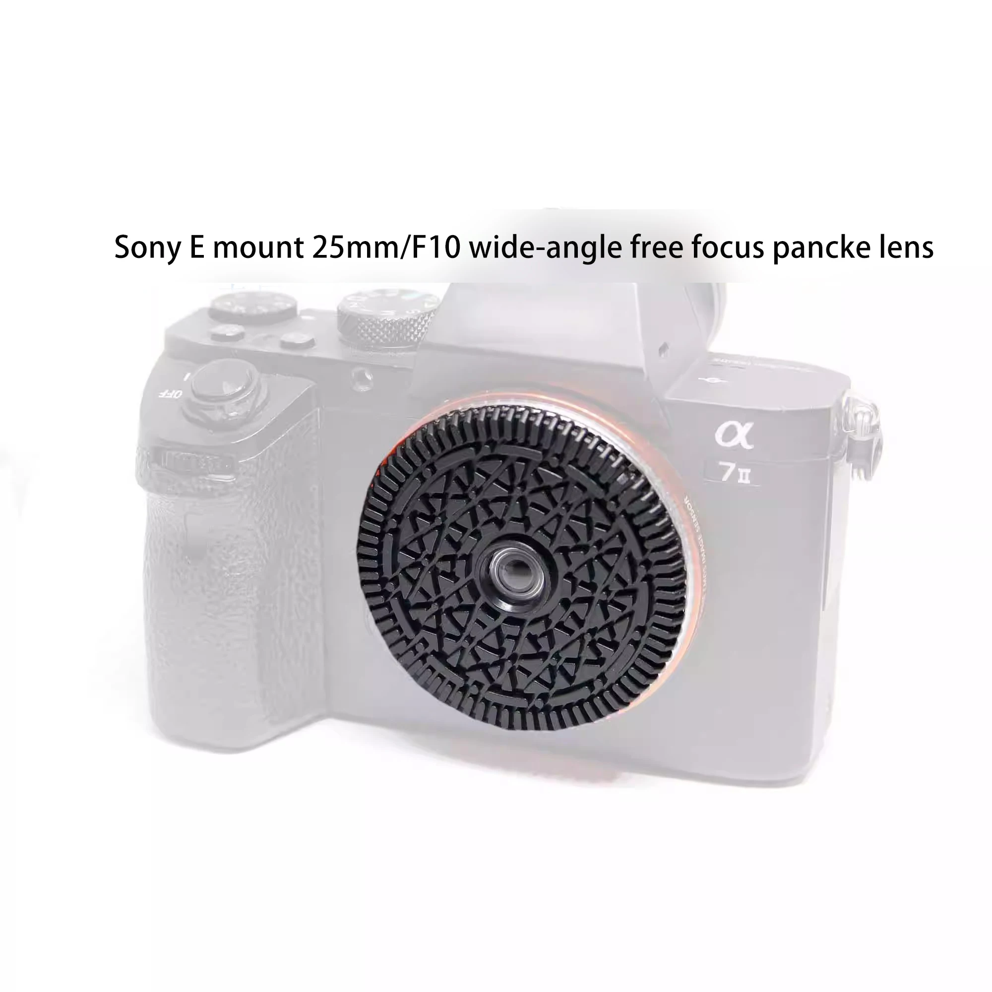 Фото APSC free focus 25 мм/f10 широкоугольный объектив A7M2 ZVE10 A6400 Oreo человек ПЗС пленка Ретро E mount body cap одноразовый объектив №1