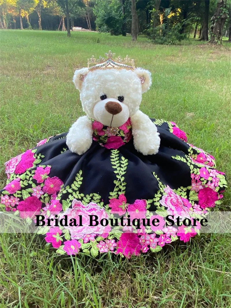 

Специальная ссылка для персонализированной Quinceanera Teddy Bear платье с цветочной аппликацией и кристаллами