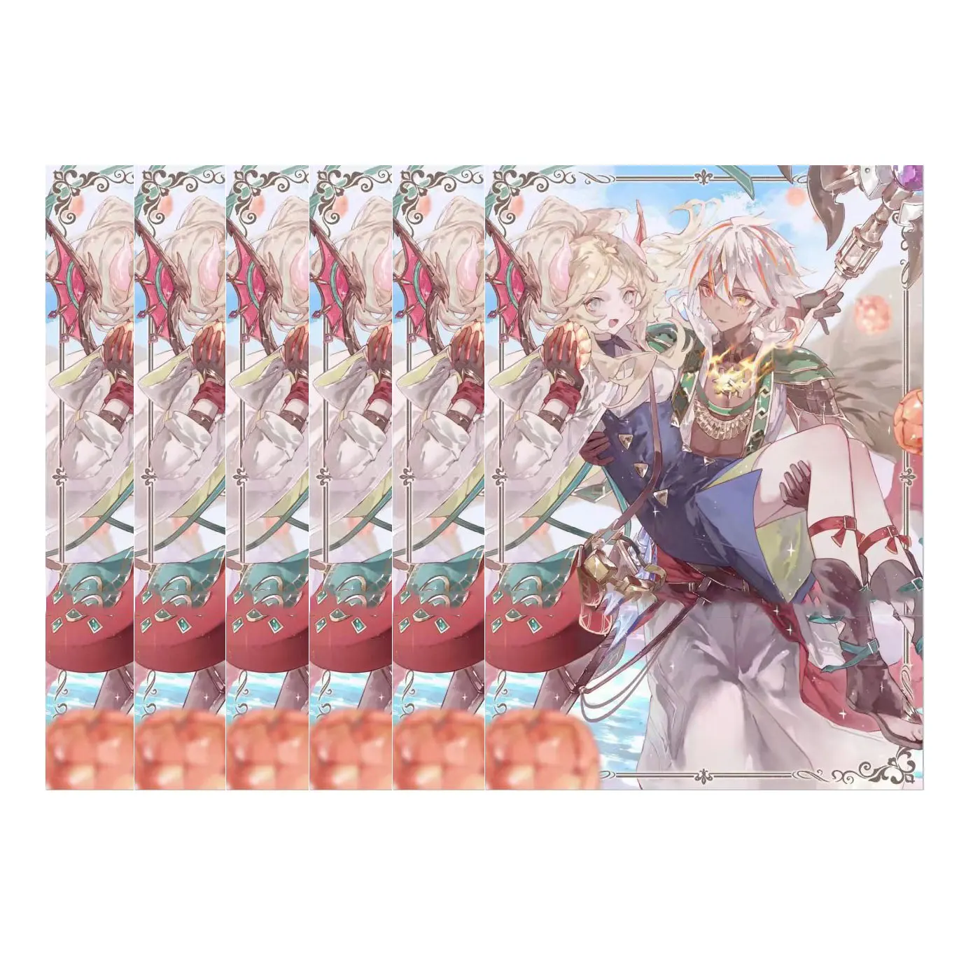 60 шт./упаковка карманы для Карт Yugioh Icejade Aegirine Rahn фигурка фотография