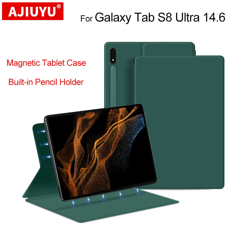 Чехол для Samsung Galaxy Tab S8 UItra 14 6 дюйма умный чехол-подставка из искусственной кожи