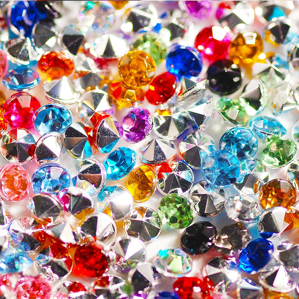 

Новые мм шт. Акриловые Блестящие стразы s Point Back круглые бусины Стразы для самостоятельного изготовления ювелирных изделий