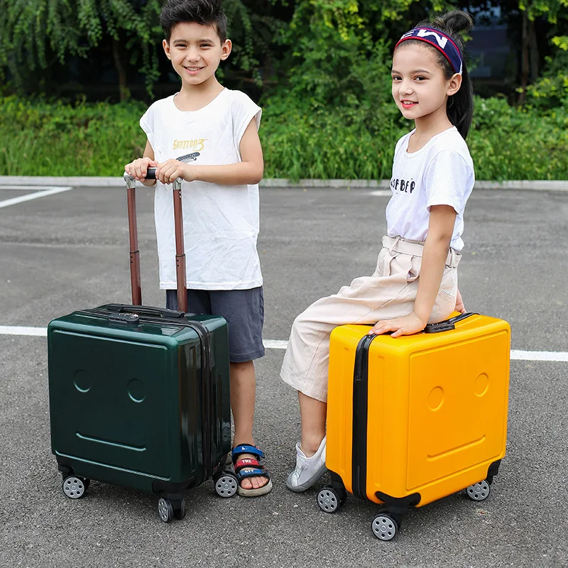 Children's Suitcases Luggage Leisure Traf Official Store 18In Paint Finish Rolling Luggage Travel Suitcase With Wheels Rushed