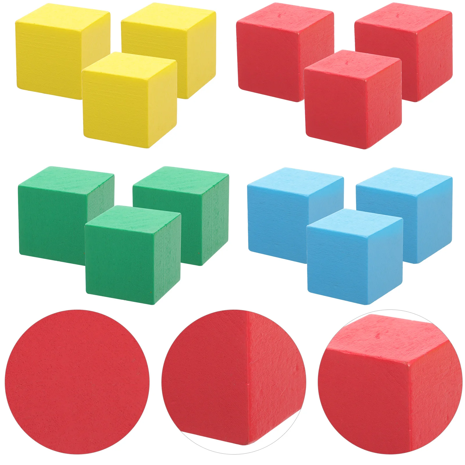 

12 Pcs Wooden Construction Toys Block Material Educational Intelligence Building Blocks