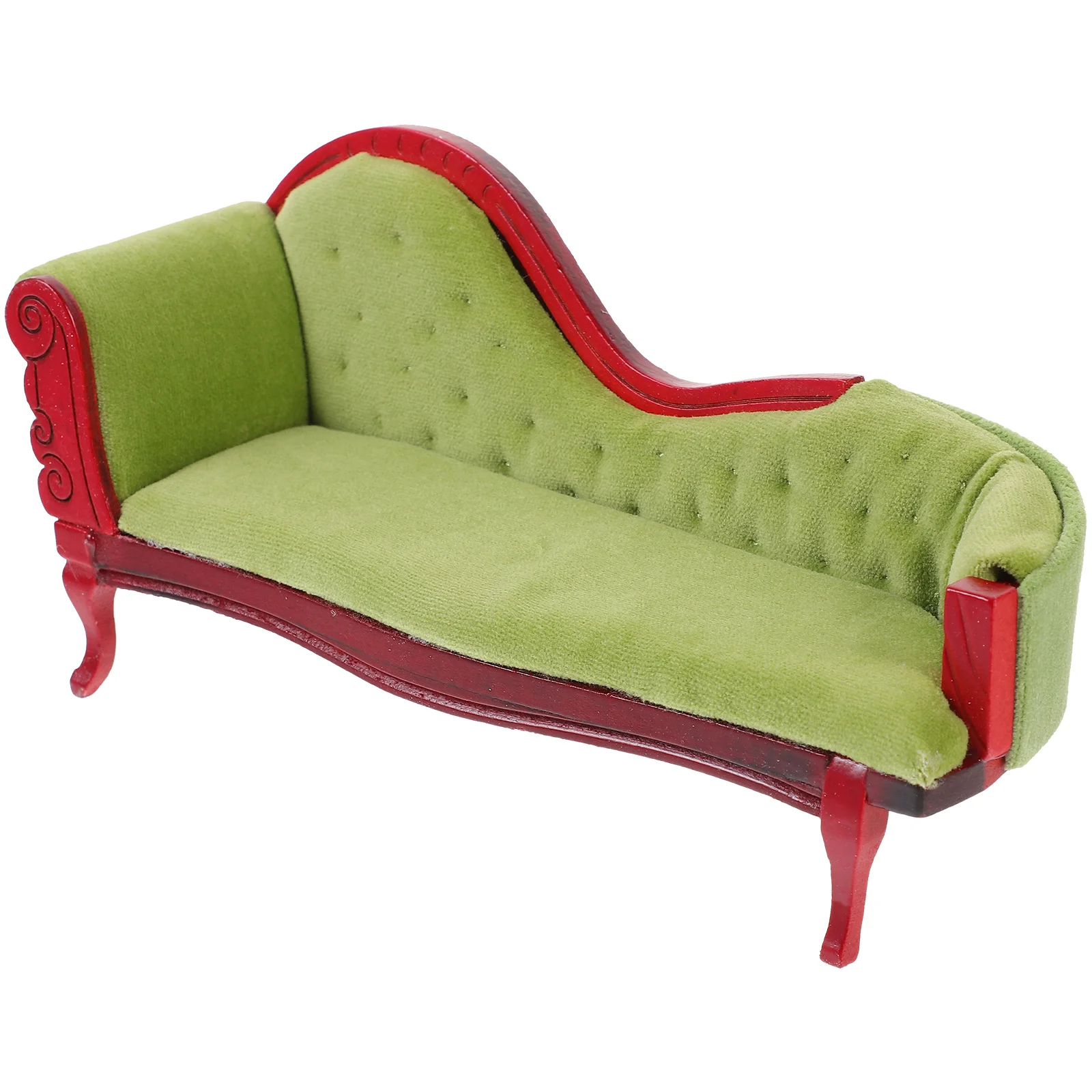 

Dollhouse Sofa Miniature Model Loveseat Furniture Decor Chairs Decoration Couch Tiny Accessories