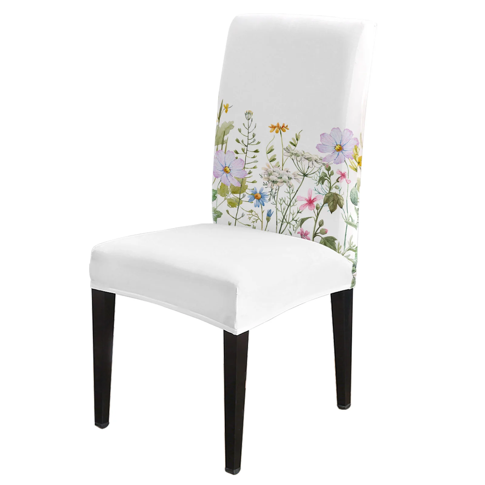

Spring Flowers Colored Fields Table And Chairs Chair Covers Living Room Wedding Supplies Dining Chair Cover Elastic