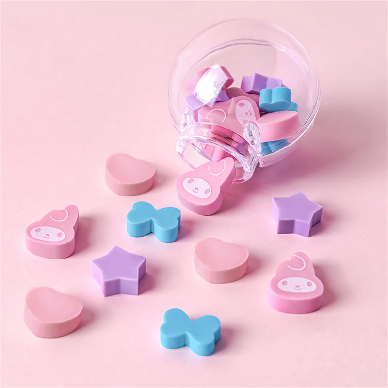 10 шт./партия ластики Sanrio Melody Cat Twisted Egg