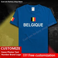 belgium country flag %e2%80%8btshirt diy custom jersey fans name number brand logo cotton t shirts men women loose casual sports t shirt