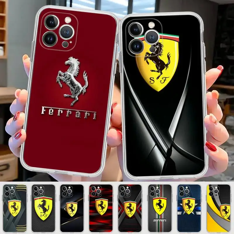 

Ferrari Phone Case For iPhone 14 11 12 13 Mini Pro XS Max Cover 6 7 8 Plus X XR SE 2020 Funda Shell